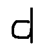 a "d"